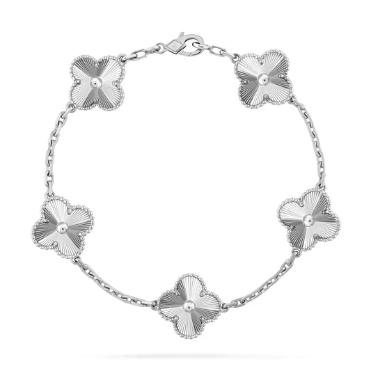 [Mystic Crown]CLOVER SILVER 5 MOTIFS BRACELET