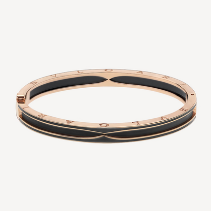 [Mystic Crown]ZERO 1 PINK GOLD WITH MATTE BLACK CERAMIC BRACELET