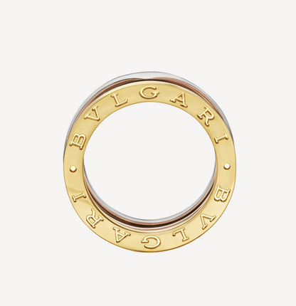 [Mystic Crown]ZERO 1 THREE-BAND ROSE WHITE AND YELLOW RING