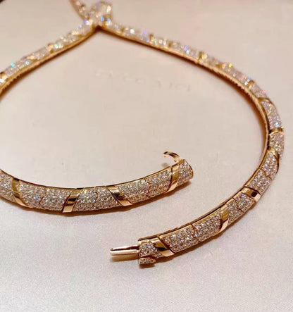 [Mystic Crown]HIGH-END CUSTOM GOLD SNAKE NECKLACE