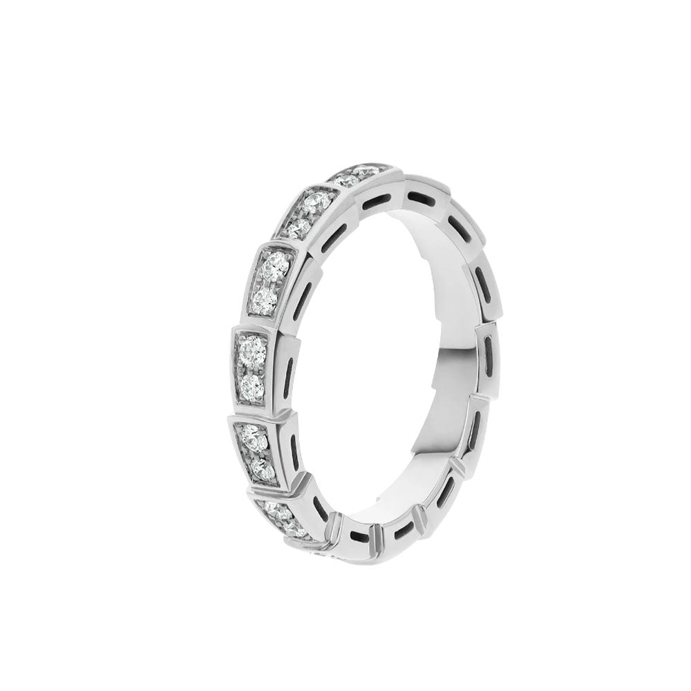 [Mystic Crown]SERPENTI RING SILVER DIAMOND PAVED 3MM
