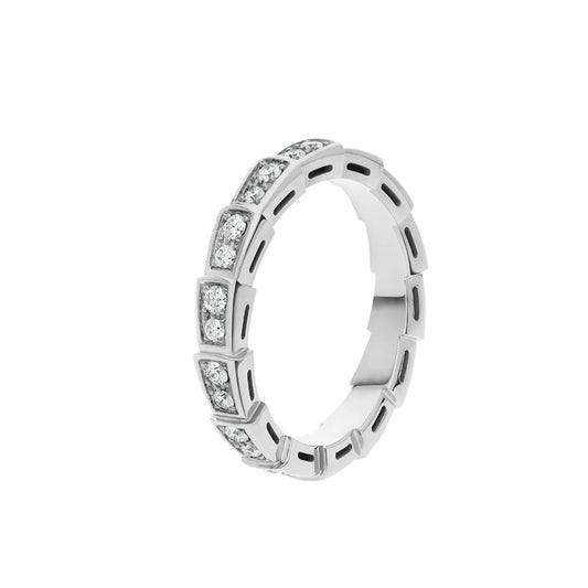 [Mystic Crown]SERPENTI RING SILVER DIAMOND PAVED 3MM