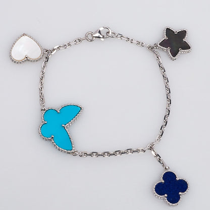 [Mystic Crown]LUCKY SPRING SILVER BRACELET 4 MOTIF