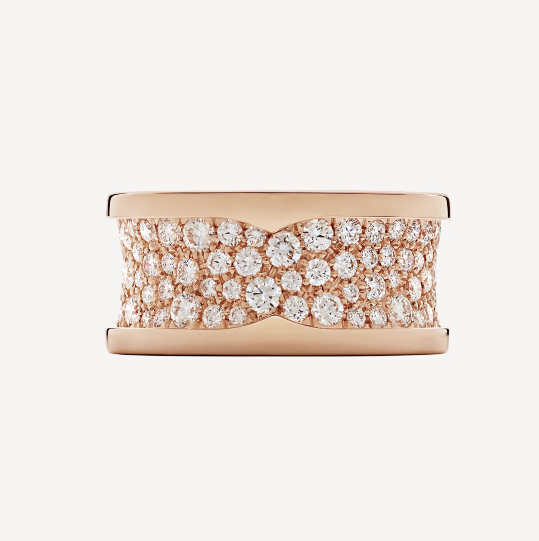 [Mystic Crown]ZERO 1 WITH PAVED DIAMONDS ON THE SPIRAL RING