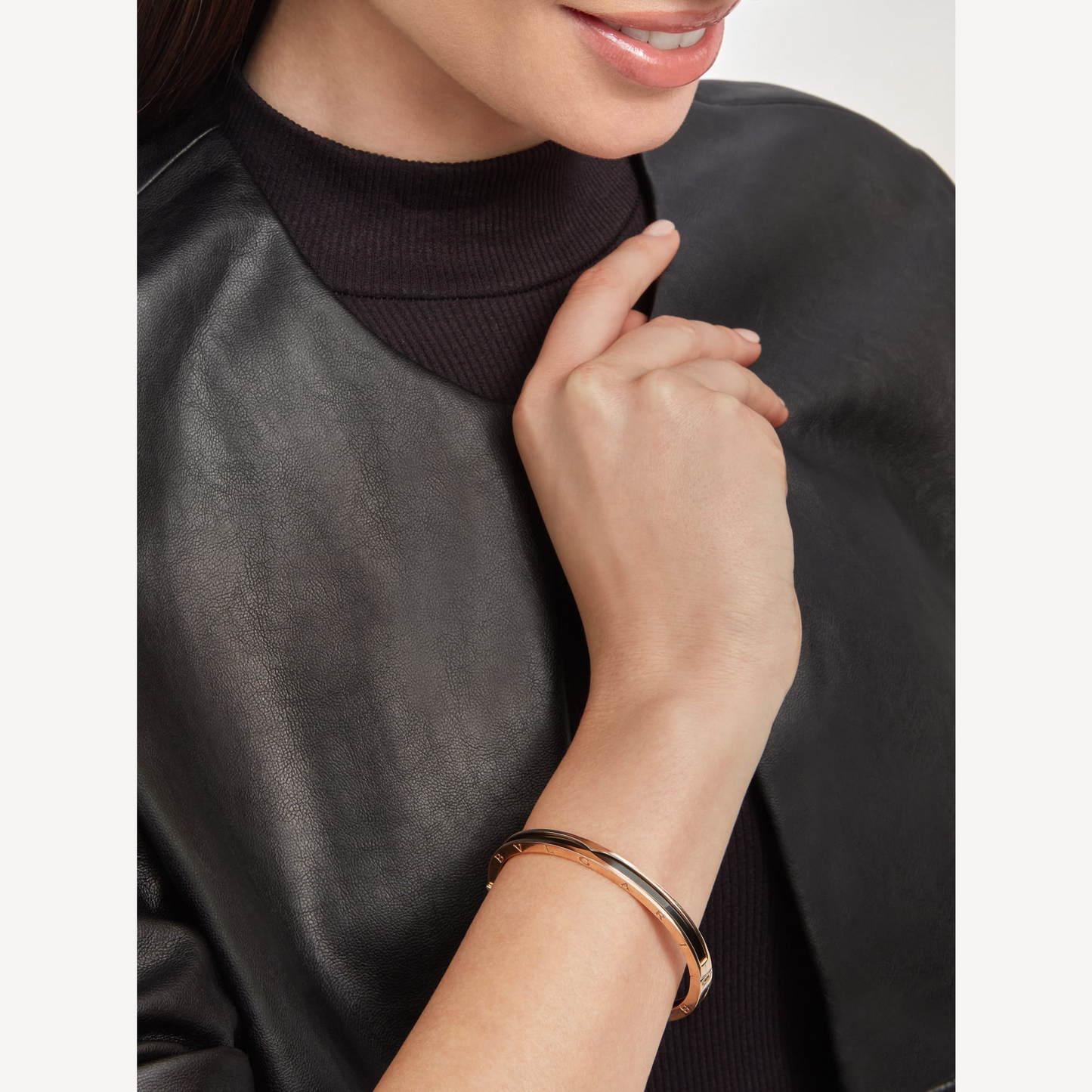 [Mystic Crown]ZERO 1 PINK GOLD WITH BLACK CERAMIC BRACELET