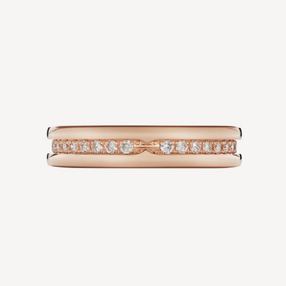[Mystic Crown]ZERO 1 ONE-BAND PAVED DIAMONDS ON THE SPIRAL RING
