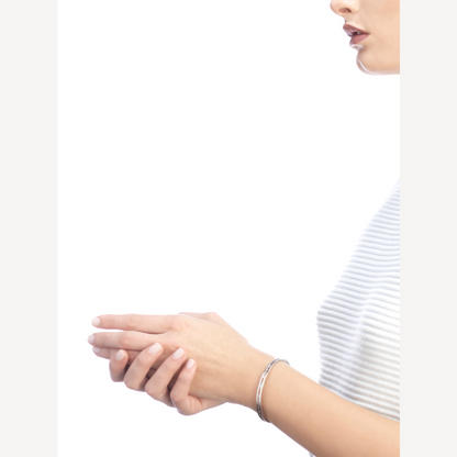[Mystic Crown]ZERO 1 SPIRAL LOGO SILVER BRACELET