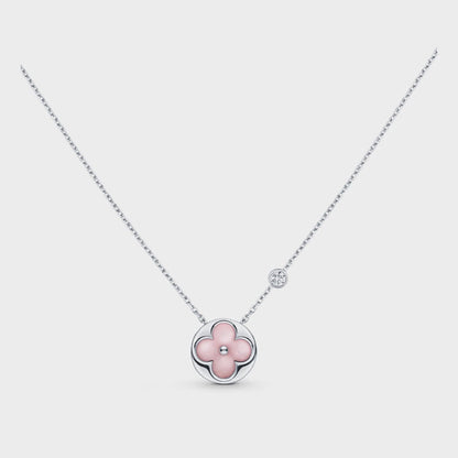 [Mystic Crown]SUN MOTIF PINK MOP SILVER BRACELET