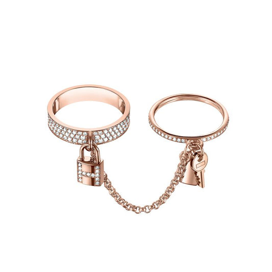 [Mystic Crown]HM KELLY CLOCHETTE DOUBLE RING IN  WITH DIAMONDS