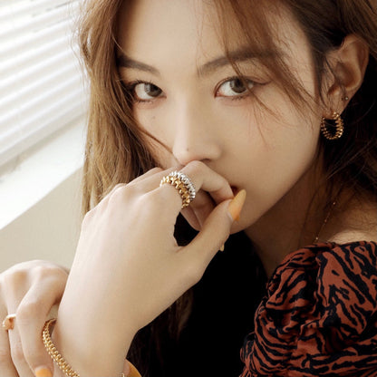 [Mystic Crown]CLASH SMALL HOOP EARRINGS
