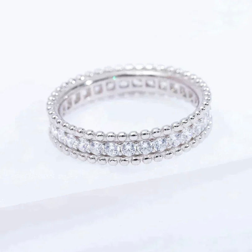 [Mystic Crown]PERLEE DIAMOND SILVER RING