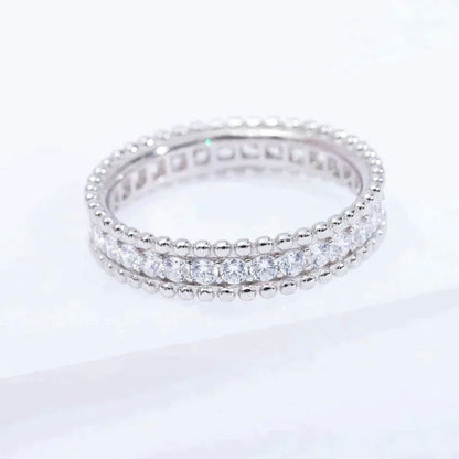 [Mystic Crown]PERLEE DIAMOND SILVER RING