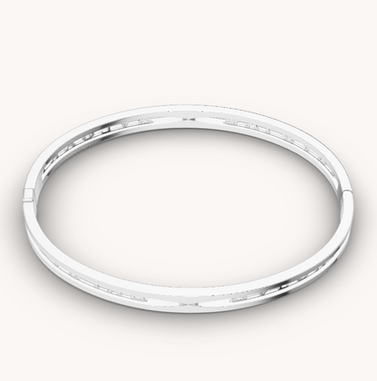 [Mystic Crown]ZERO 1 SPIRAL LOGO SILVER BRACELET
