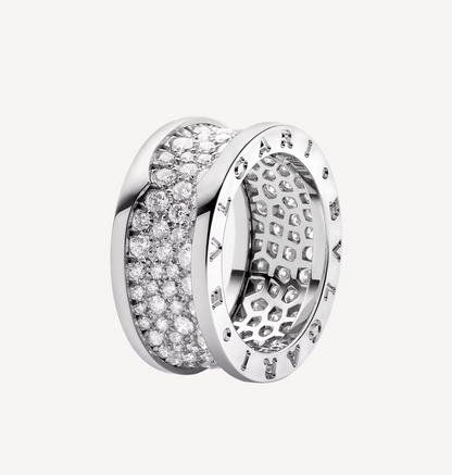 [Mystic Crown]ZERO 1 WITH PAVED DIAMONDS ON THE SPIRAL RING