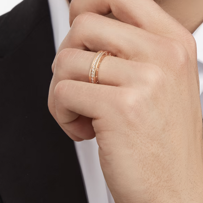 [Mystic Crown]ZERO 1 ONE-BAND PAVED DIAMONDS ON THE SPIRAL RING