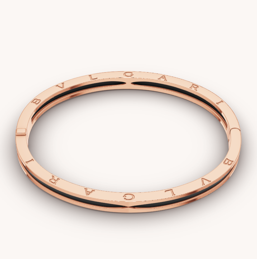 [Mystic Crown]ZERO 1 PINK GOLD WITH BLACK CERAMIC BRACELET