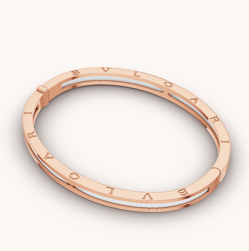 [Mystic Crown]ZERO 1 PINK GOLD WITH WHITE CERAMIC BRACELET