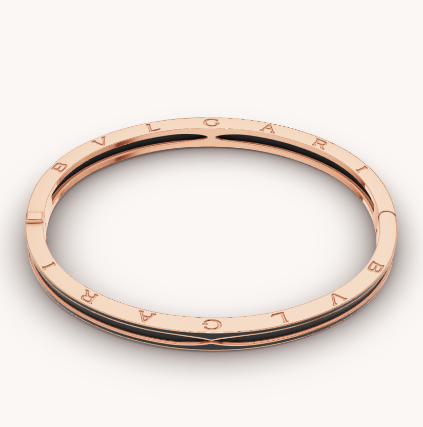[Mystic Crown]ZERO 1 PINK GOLD WITH MATTE BLACK CERAMIC BRACELET