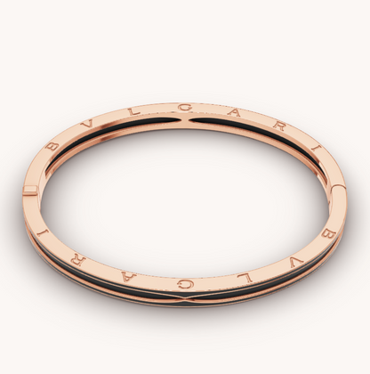 [Mystic Crown]ZERO 1 PINK GOLD WITH MATTE BLACK CERAMIC BRACELET