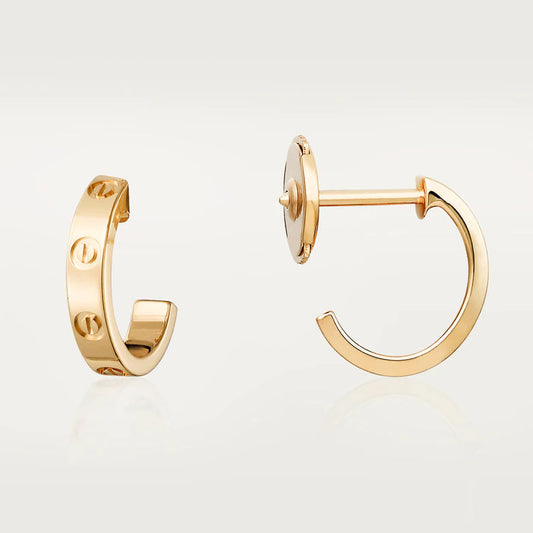 [Mystic Crown]LOVE EARRINGS 2.65MM PINK GOLD