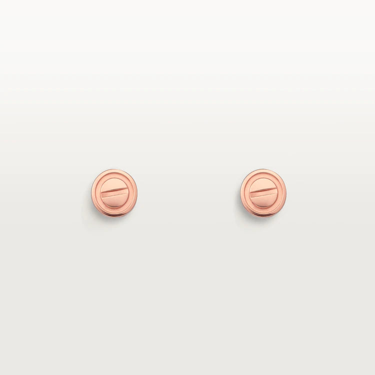 [Mystic Crown]LOVE EARRINGS PINK GOLD 10MM
