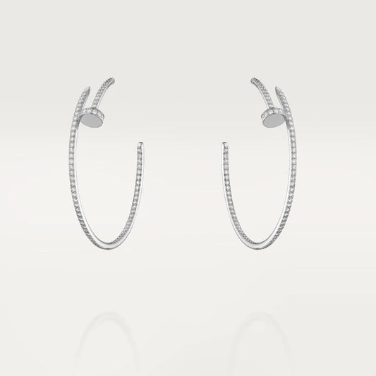 [Mystic Crown]JUSTE EARRINGS FULL DIAMONDS 1.8MM