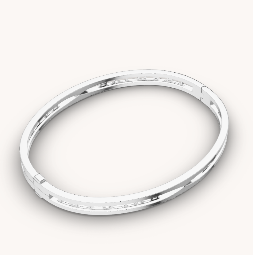 [Mystic Crown]ZERO 1 SPIRAL LOGO SILVER BRACELET