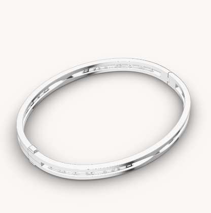 [Mystic Crown]ZERO 1 SPIRAL LOGO SILVER BRACELET