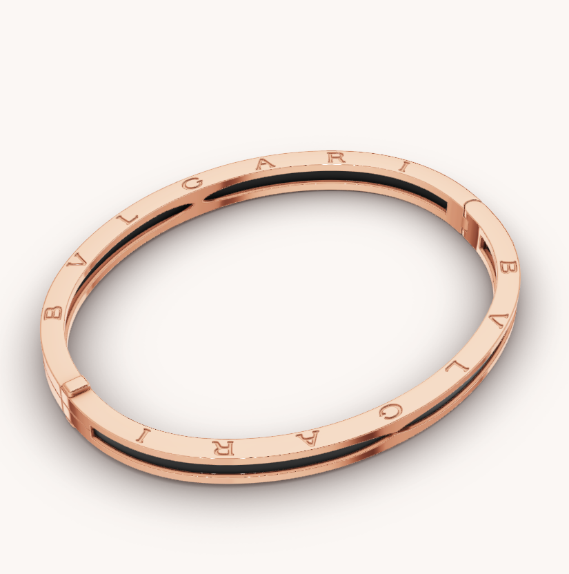 [Mystic Crown]ZERO 1 PINK GOLD WITH BLACK CERAMIC BRACELET