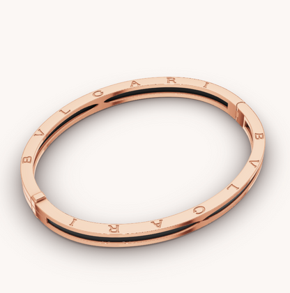 [Mystic Crown]ZERO 1 PINK GOLD WITH BLACK CERAMIC BRACELET