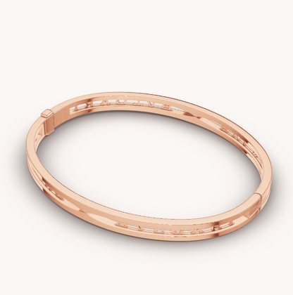 [Mystic Crown]ZERO 1 SPIRAL LOGO PINK GOLD BRACELET