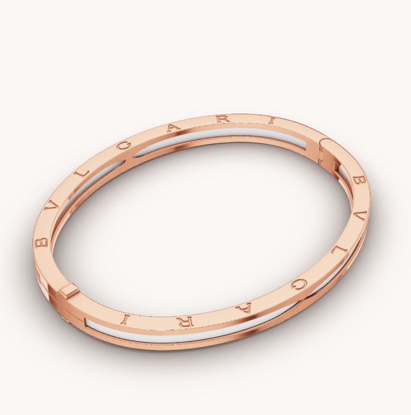 [Mystic Crown]ZERO 1 PINK GOLD WITH WHITE CERAMIC BRACELET