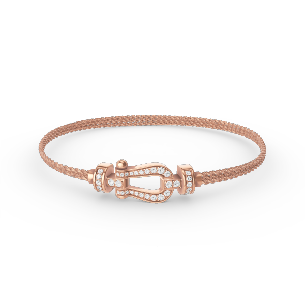 [Mystic Crown]FORCE SMALL HORSESHOE  DIAMOND CHAIN ROPE BRACELET