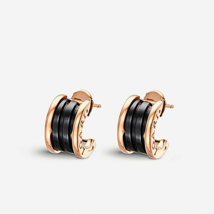 [Mystic Crown]ZERO 1 PINK GOLD CERAMIC EARRINGS