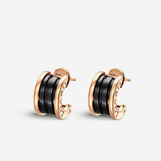 [Mystic Crown]ZERO 1 PINK GOLD CERAMIC EARRINGS
