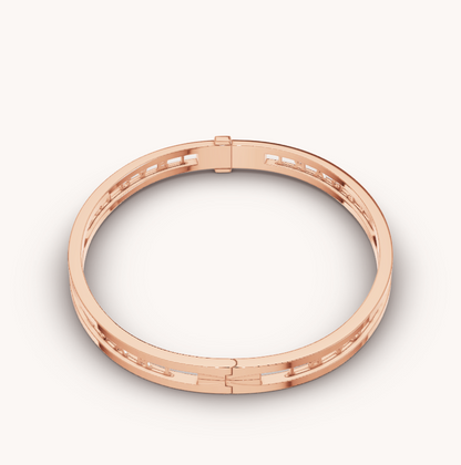 [Mystic Crown]ZERO 1 SPIRAL LOGO PINK GOLD BRACELET