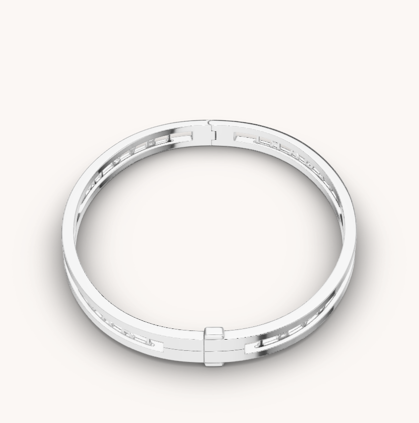 [Mystic Crown]ZERO 1 SPIRAL LOGO SILVER BRACELET