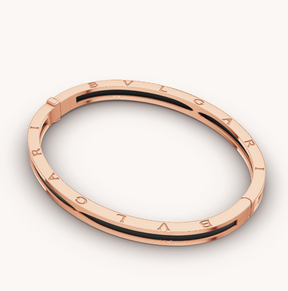 [Mystic Crown]ZERO 1 PINK GOLD WITH BLACK CERAMIC BRACELET