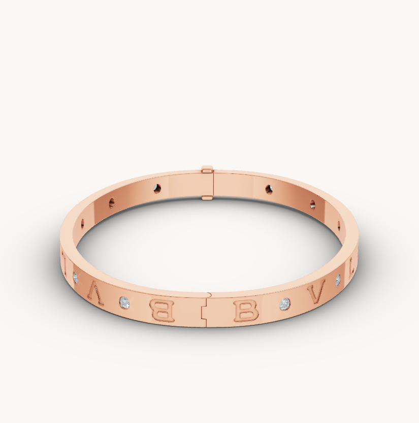 [Mystic Crown]ZERO 1 PINK GOLD 12 DIAMONDS BRACELET