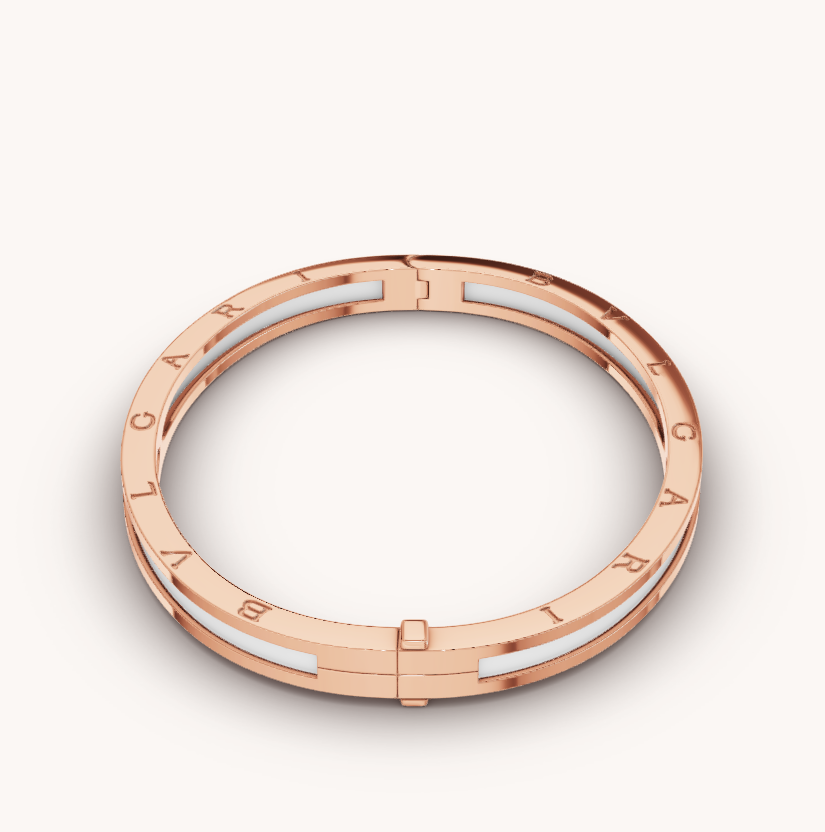 [Mystic Crown]ZERO 1 PINK GOLD WITH WHITE CERAMIC BRACELET