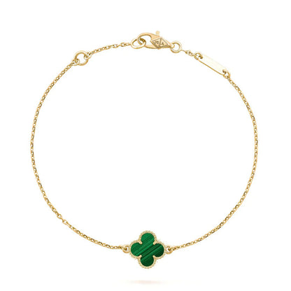 [Mystic Crown]CLOVER BRACELET MALACHITE 1 MOTIF