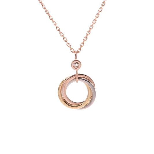 [Mystic Crown]TRINITY SILVER GOLD PINK GOLD NECKLACE