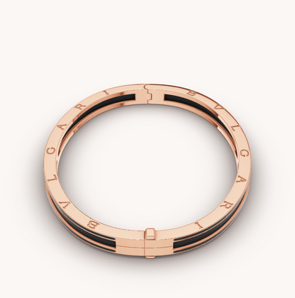[Mystic Crown]ZERO 1 PINK GOLD WITH MATTE BLACK CERAMIC BRACELET