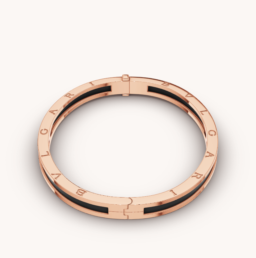 [Mystic Crown]ZERO 1 PINK GOLD WITH BLACK CERAMIC BRACELET