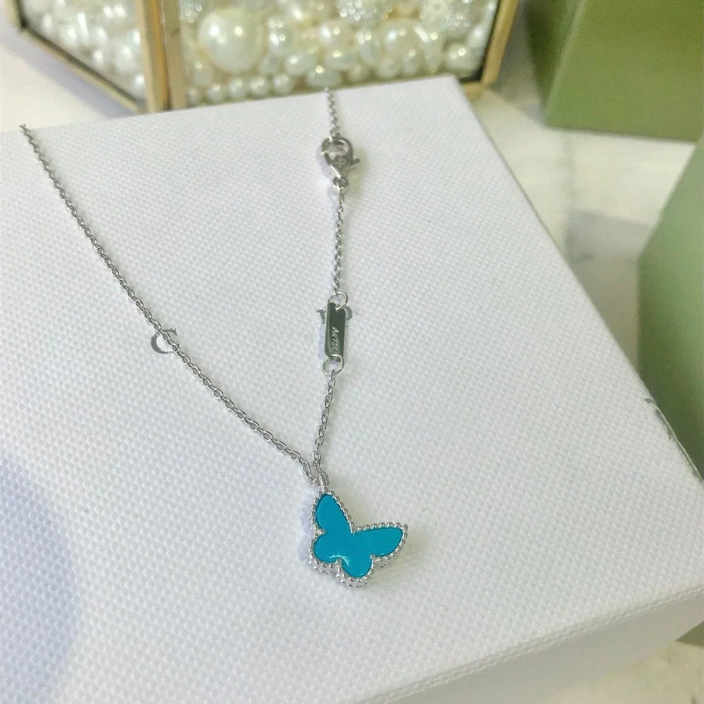 [Mystic Crown]BUTTERFLY TURQUOISE BUTTERFLY BRACELET SILVER
