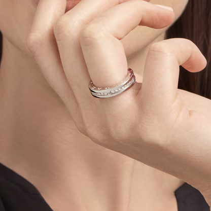 [Mystic Crown]ZERO 1 ONE-BAND PAVED DIAMONDS ON THE SPIRAL RING