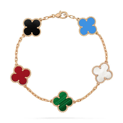 [Mystic Crown]CLOVER 5 MOTIFS MULTICOLOR  BRACELET