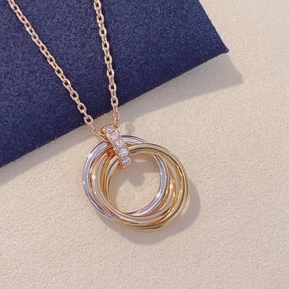 [Mystic Crown]TRINITY NECKLACE GOLD  DIAMONDS