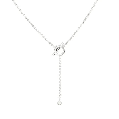 [Mystic Crown]FINESSE SILVER DIAMOND NECKLACE