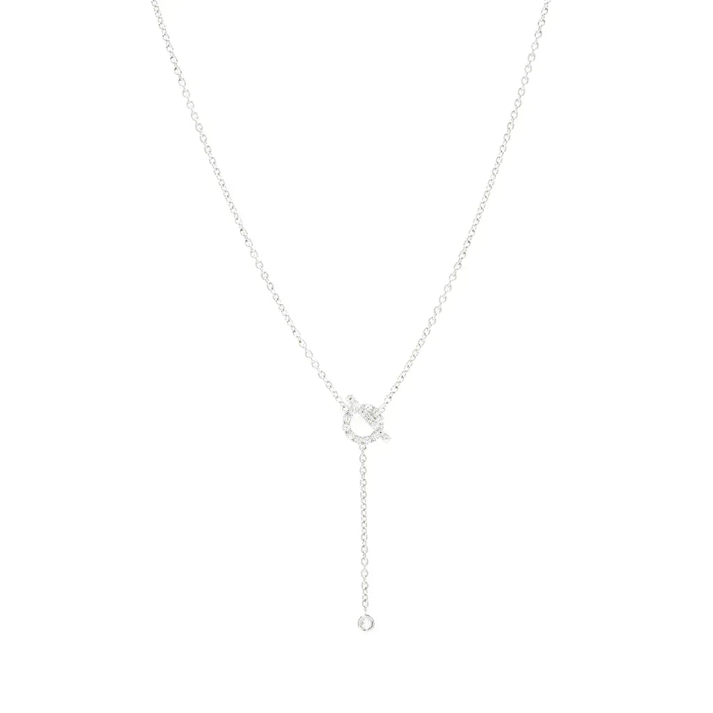 [Mystic Crown]FINESSE SILVER DIAMOND NECKLACE